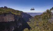 藍山藍山美景世界（Scenic World)的空中走廊，俯瞰傑米森山谷