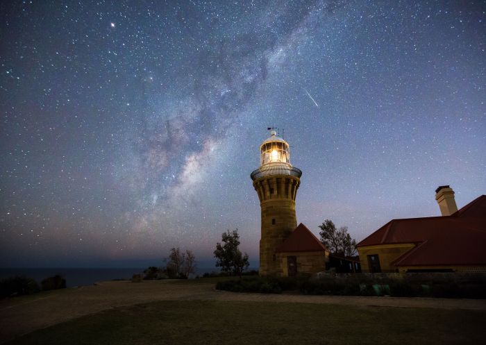 Stars shining, Barrenjoey Lighthouse, Palm Beach
