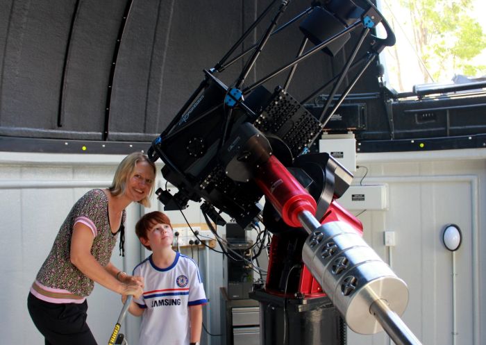 Dubbo Observatory, Dubbo - Credit: Peter Starr View through a large 17" telescope at Dubbo Observatory, Dubbo