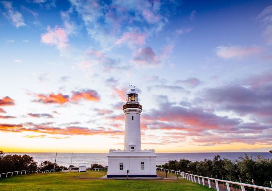 Heritage-listed Norah Head Lighthouse, on the NSW Central Coast